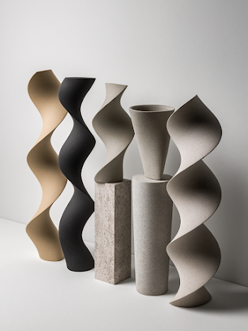 Modern Nordic Design Sculptures in Minimalist Aesthetic