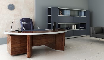 modern office interior 3d rendering