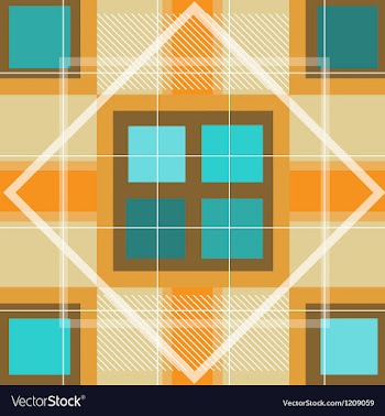 Modern Orange Plaid Pattern vector image