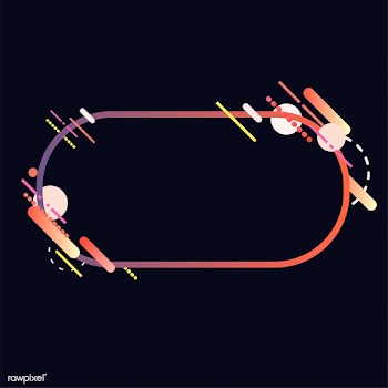Modern oval banner in colorful frame illustra.. | Free stock vector - 513401