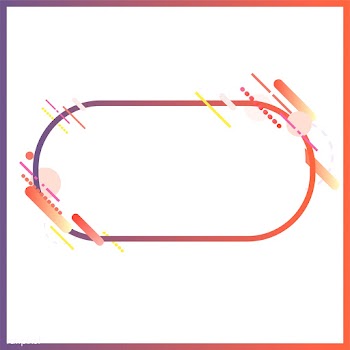 Modern oval banner in colorful frame illustra.. | Free stock vector - 513405