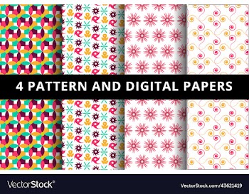 modern pattern and digital paper