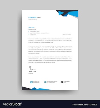 modern professional letterhead design template