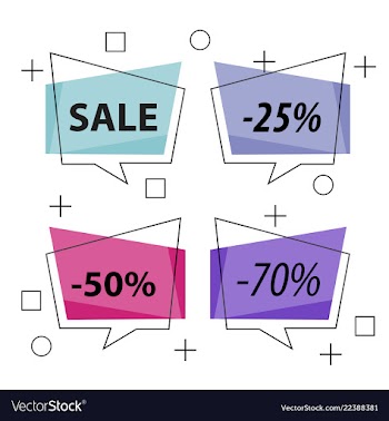 Modern promotion square web banner for social vector image