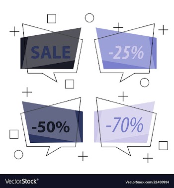 Modern promotion square web banner for social vector image