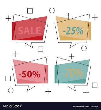 Modern promotion square web banner for social vector image
