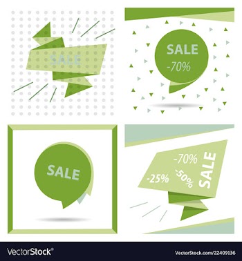 Modern promotion square web banner for social vector image