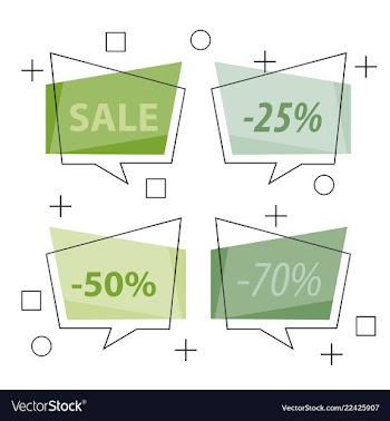 Modern promotion square web banner for social vector image