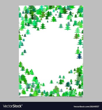 Modern random holiday pine tree presentation vector image