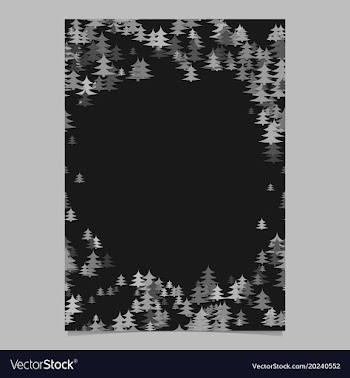 Modern random holiday pine tree presentation vector image