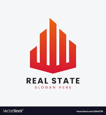 modern real estate property apartment logo design
