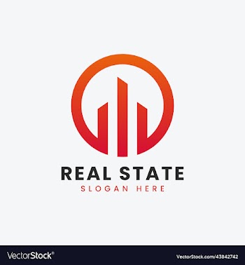 modern real estate property apartment logo design