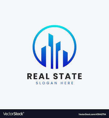 modern real estate property apartment logo design