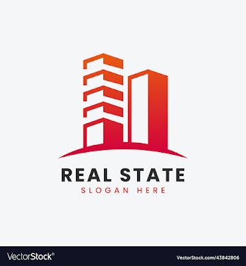 modern real estate property apartment logo design