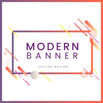 Modern rectangle banner in colorful frame ill.. | Free stock vector - 513374