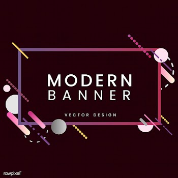 Modern rectangle banner in colorful frame ill.. | Free stock vector - 513422