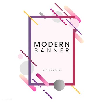 Modern rectangle banner in colorful frame ill.. | Free stock vector - 513429