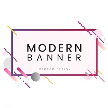 Modern rectangle banner in colorful frame ill.. | Free stock vector - 513435