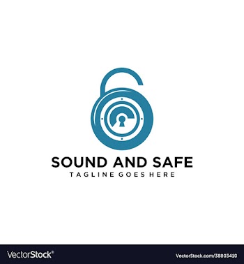 modern safe and sound logo