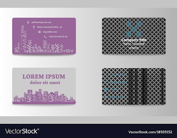 Modern simple business card template format vector image