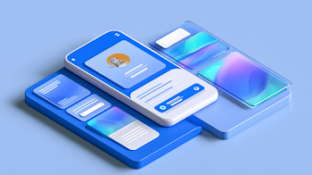 Modern Social Media App Interface Mockup