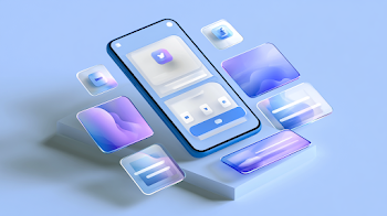 Modern Social Media Mobile App Interface Mockup