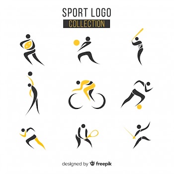 Modern sport logo collection Free Vector