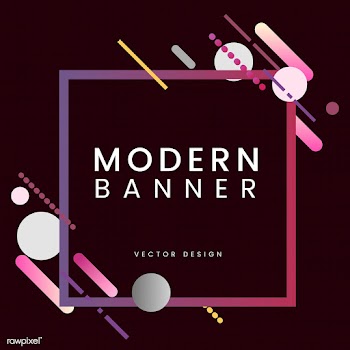 Modern square banner in colorful frame illust.. | Free stock vector - 513393