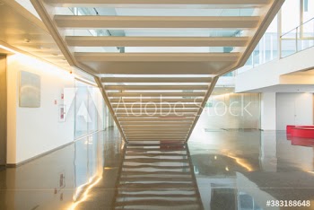 Modern staircase in business office