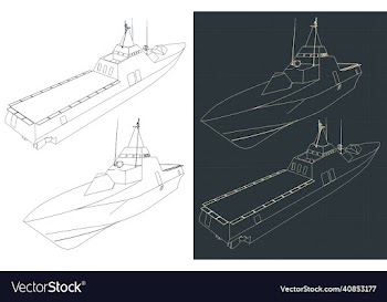 modern stealth corvette drawings