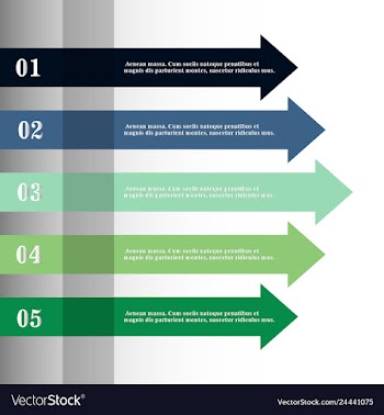 Modern strips infographics 10 options banner for vector image