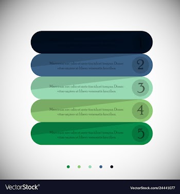 Modern strips infographics 10 options banner for vector image
