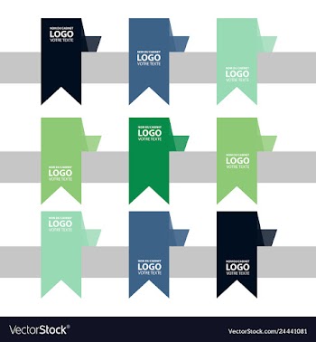 Modern strips infographics 10 options banner for vector image