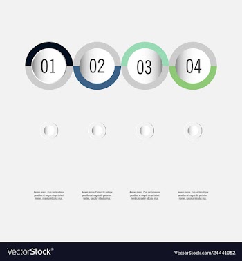 Modern strips infographics 10 options banner for vector image