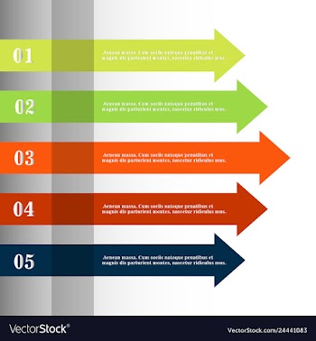Modern strips infographics 10 options banner for vector image