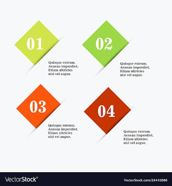 Modern strips infographics 10 options banner for vector image