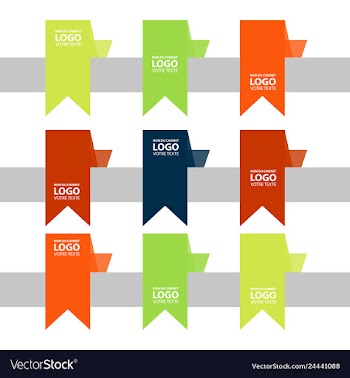 Modern strips infographics 10 options banner for vector image