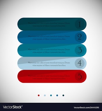 Modern strips infographics 10 options banner for vector image