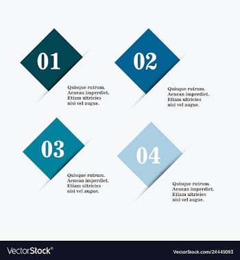 Modern strips infographics 10 options banner for vector image