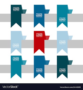 Modern strips infographics 10 options banner for vector image
