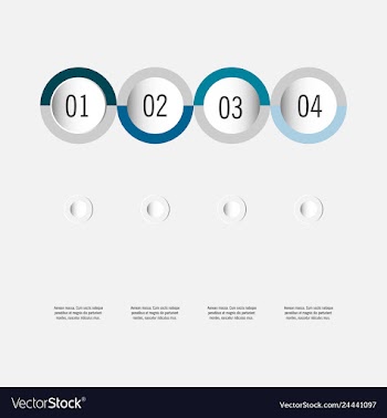 Modern strips infographics 10 options banner for vector image