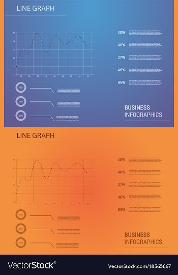 Modern strips infographics different options vector image