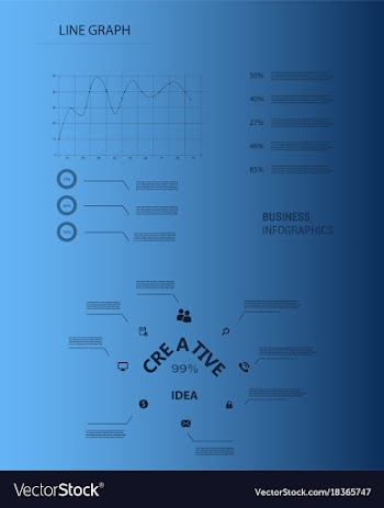 Modern strips infographics different options vector image