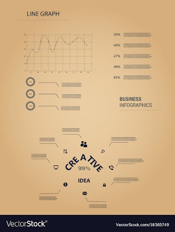 Modern strips infographics different options vector image