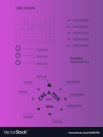 Modern strips infographics different options vector image