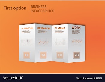 Modern strips infographics different options vector image