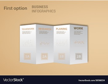 Modern strips infographics different options vector image