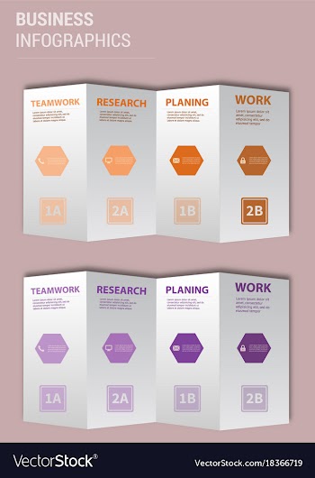 Modern strips infographics different options vector image