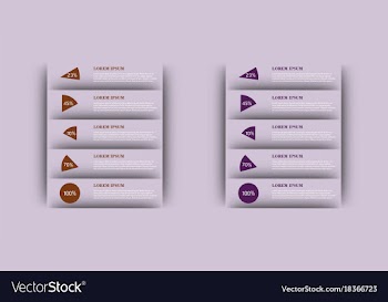 Modern strips infographics different options vector image