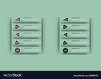 Modern strips infographics different options vector image